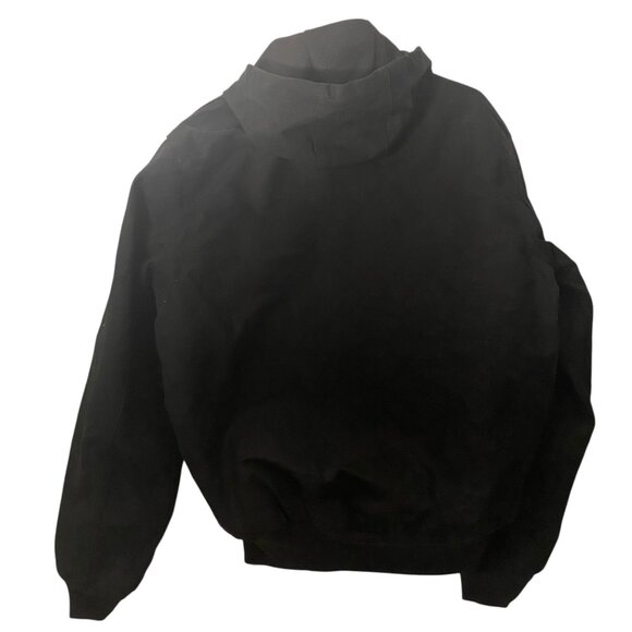 Carhartt Duck Thermal-Lined Active Jacket Loose Fit Hooded Black Canvas 0J0131 S - Picture 2 of 12
